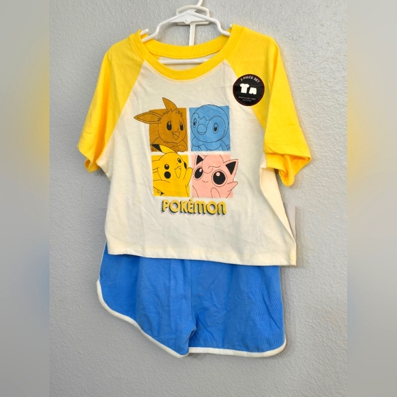 Pokémon Two Piece Short Set. Size Small.  Nwt - Picture 1 of 4